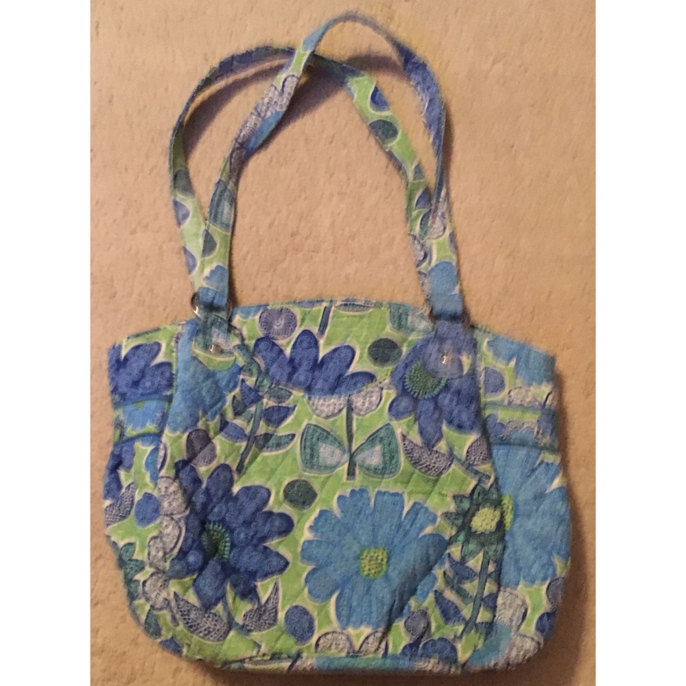 Vera Bradley purse in green and blue floral print